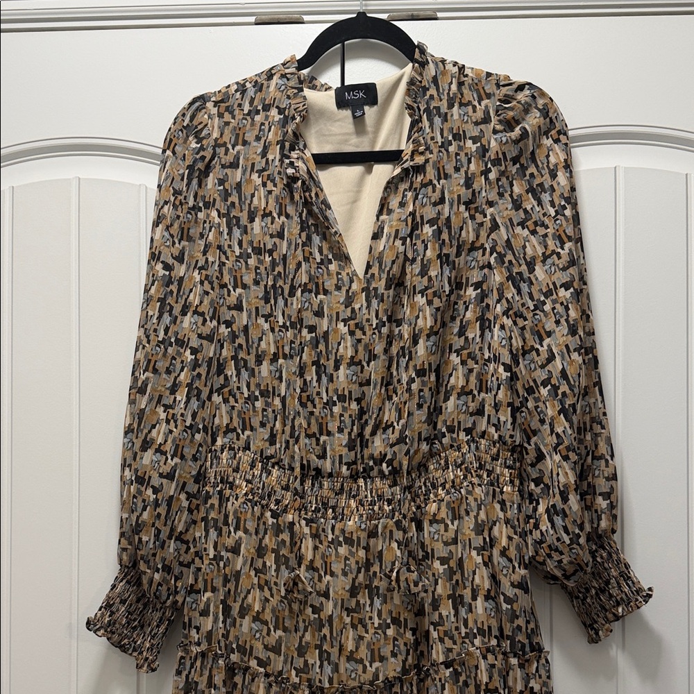 Patterned Maxi Dress Large - Picture 2 of 6